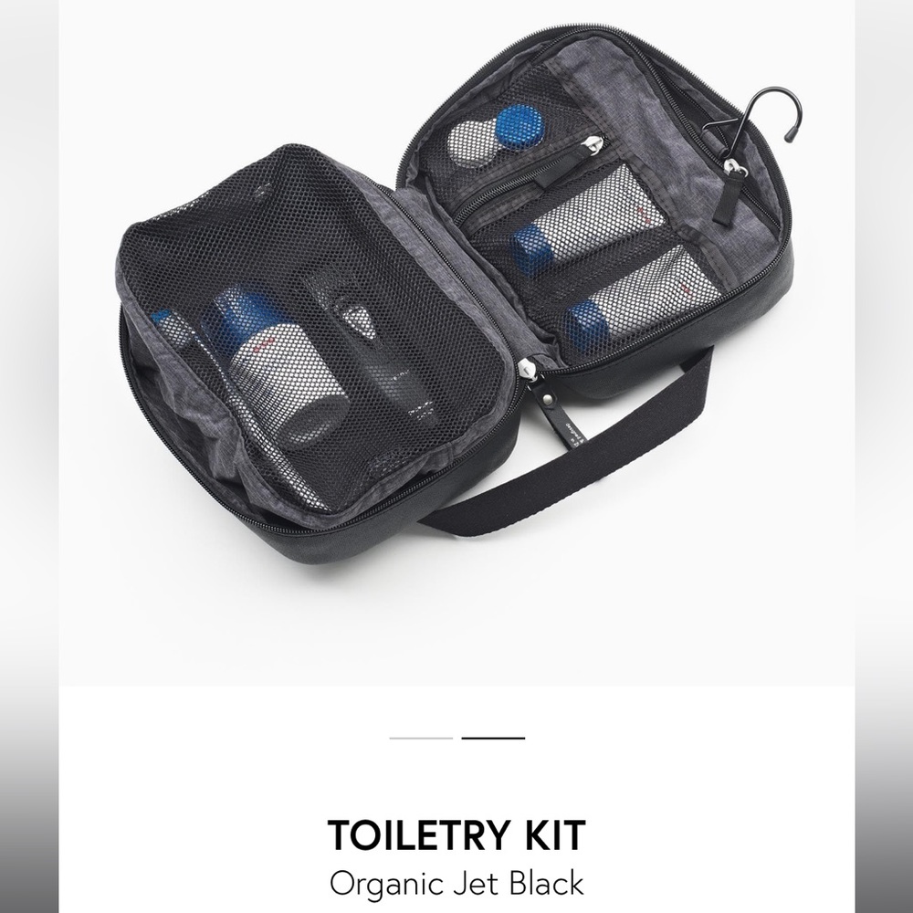 NWT QWSTION Toiletry Kit - Organic Jet Black